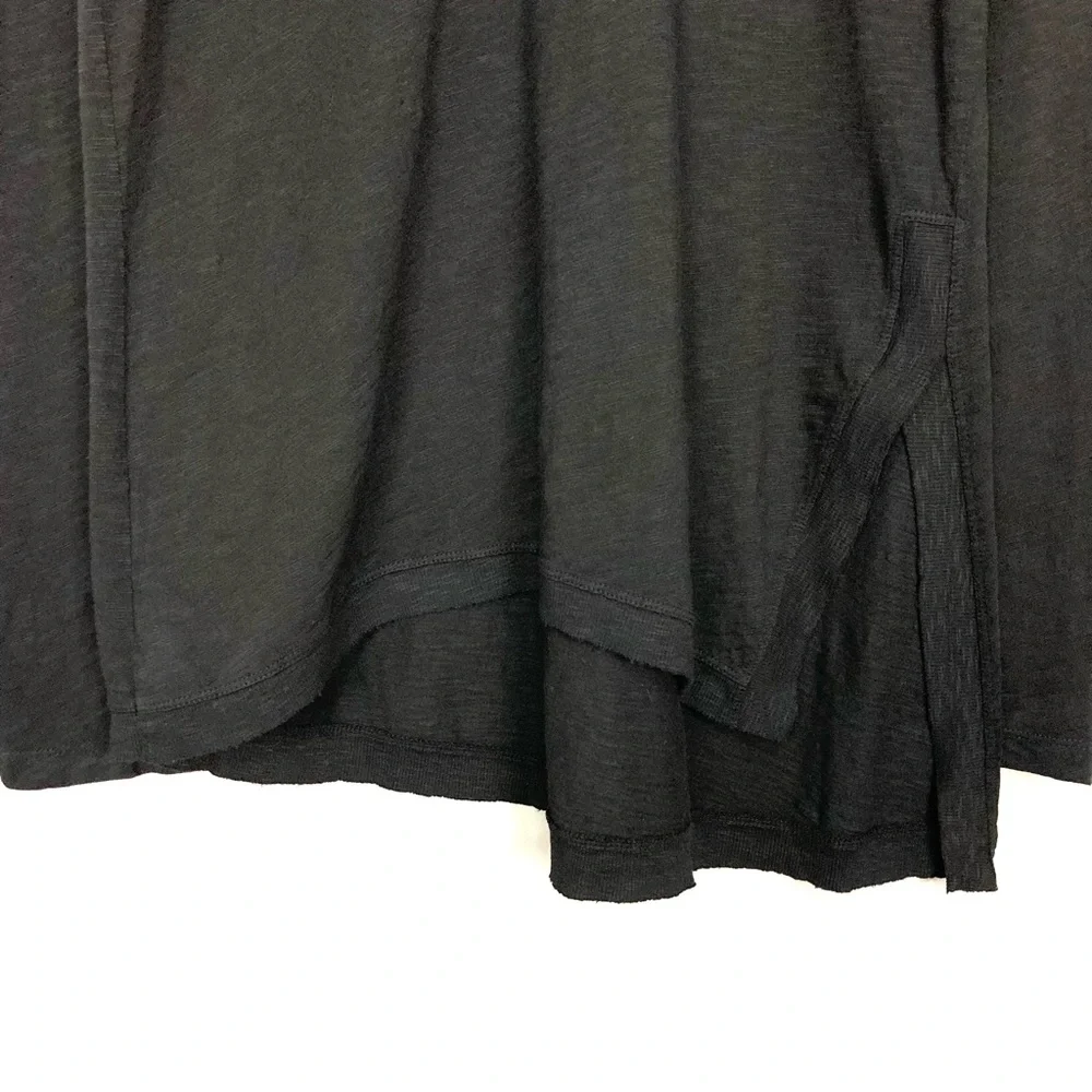 Wilt Asymmetrical Knit TunicTop Women’s Size M Scoop Neck Long Sleeves Black - Picture 6 of 10